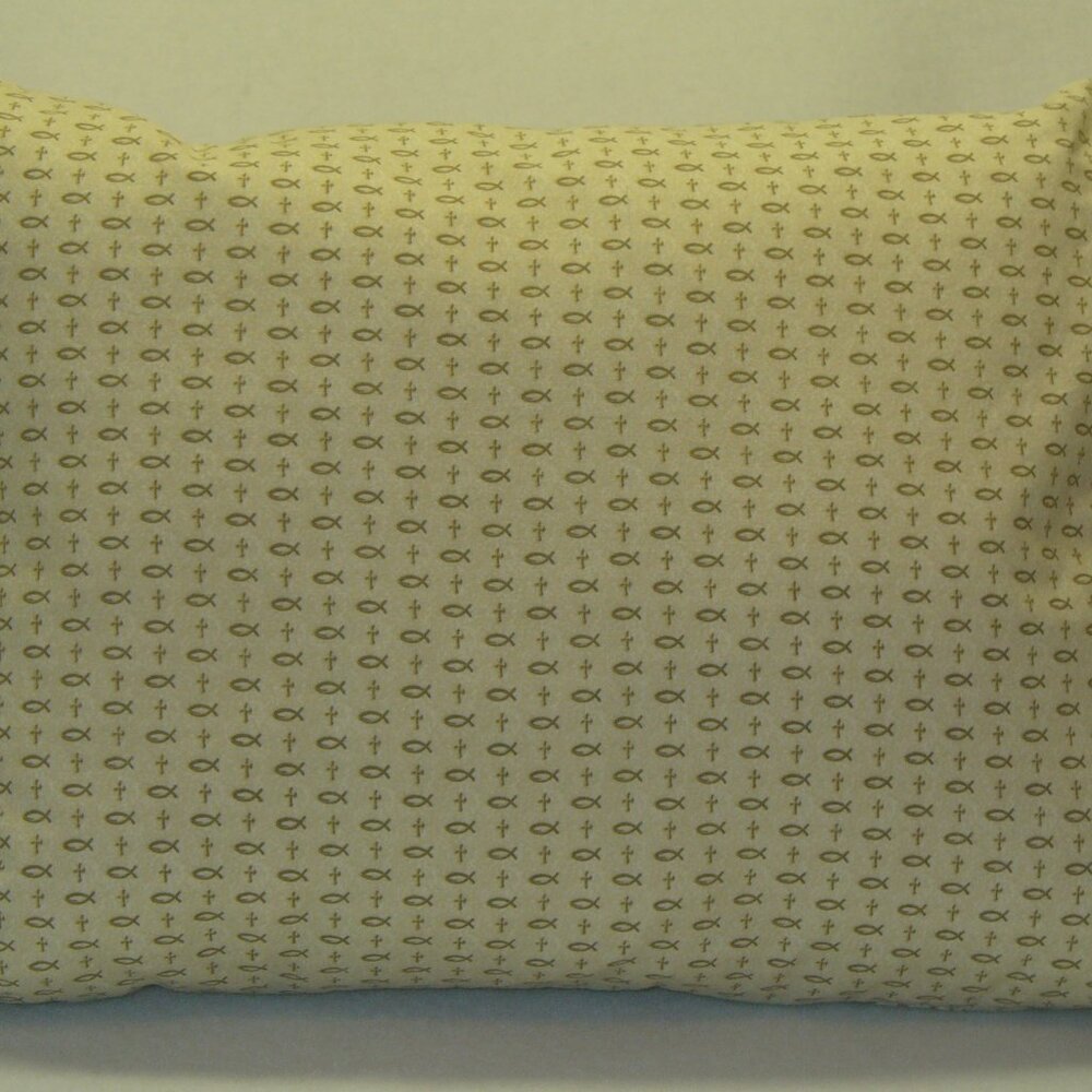Gold Christian Travel Pillow